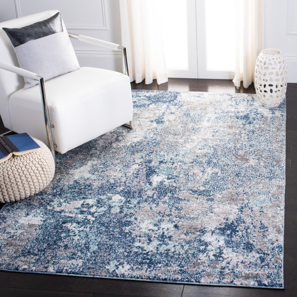 Trent Austin Design® Haslett Abstract Navy/Gray Area Rug & Reviews